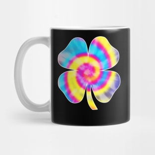 Irish Tie Dye Shamrock Lucky Four-leaf Clover St Patrick's Day Mug